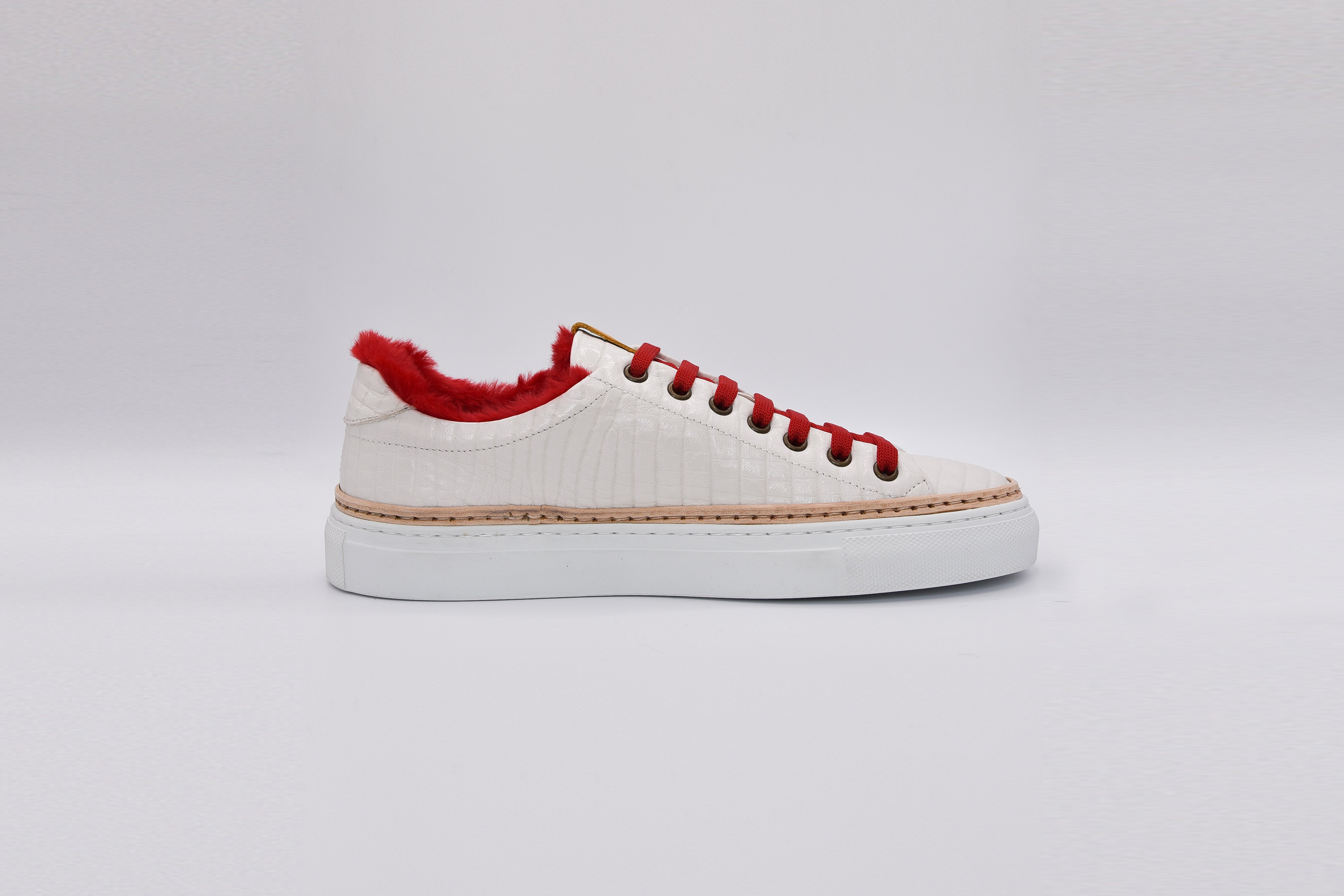 Gucci Red Perforated GG Ace Sneaker - Couture USA